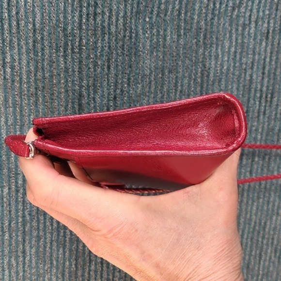 Brighton Beaded, Red Leather, Crossbody Mini-Bag - Picture 13 of 17